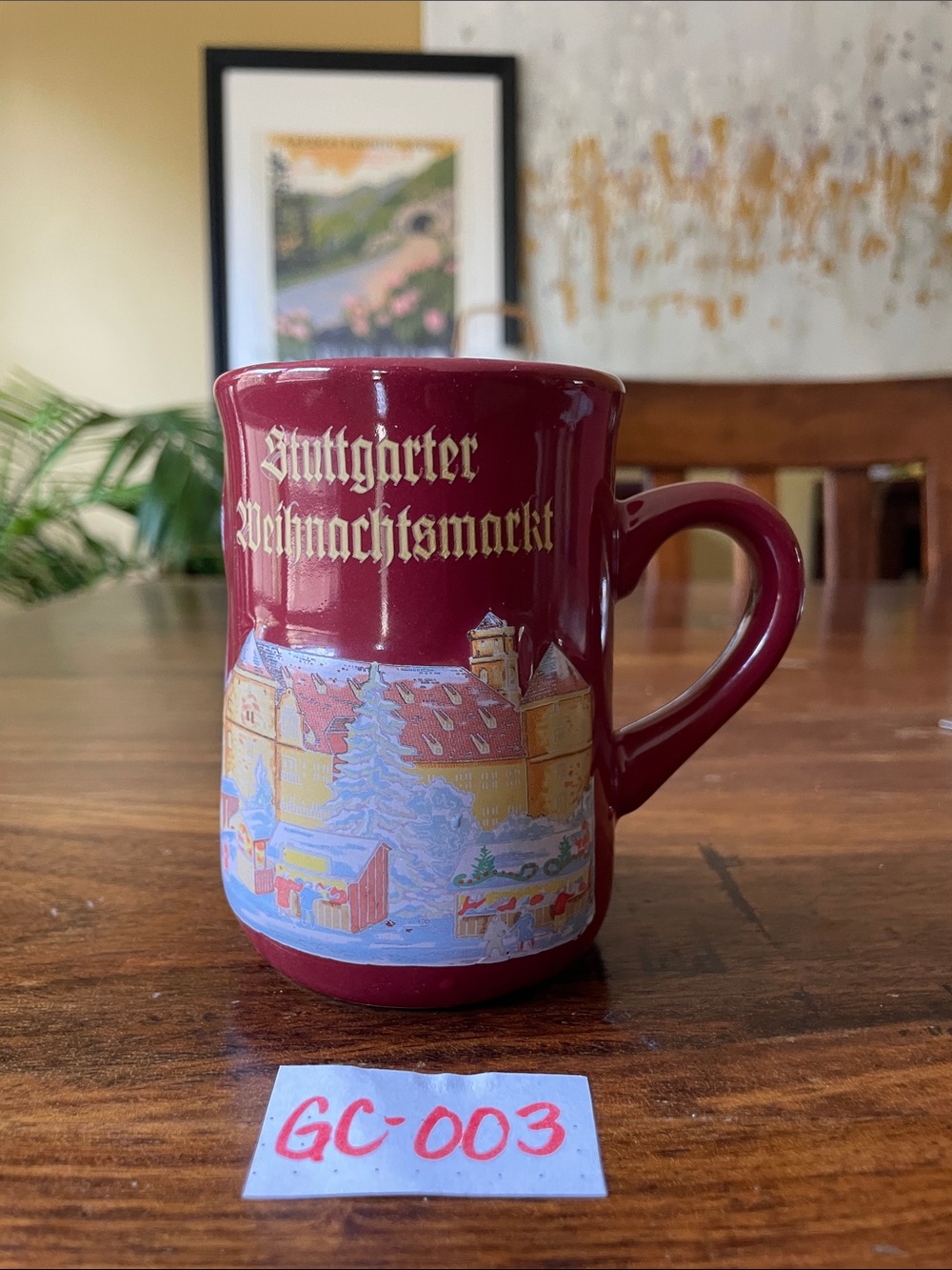 $13 or 2/$20! STUTTGART Weihnachtsmarkt mug cup German Christmas night market